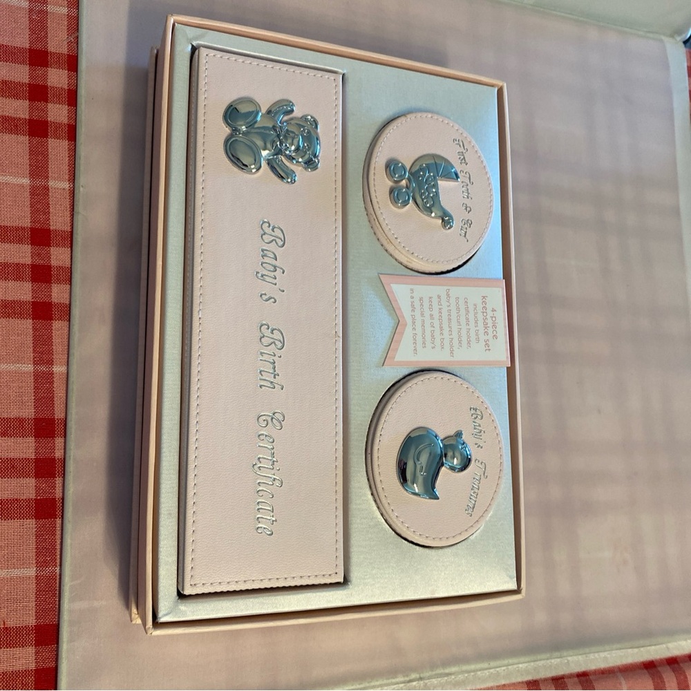 First Impressions Silver and Pink Picture Frame Accents